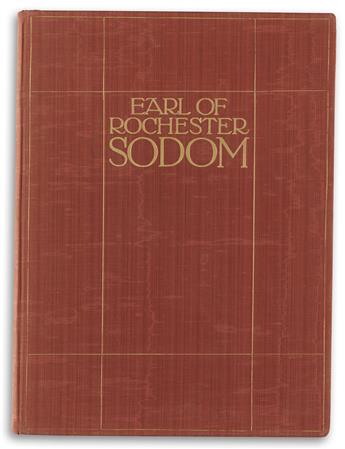 (KLINGER, JULIUS/ EROTICISM.) Rochester, John Wilmot, Earl of. Sodom: Ein Spiel.